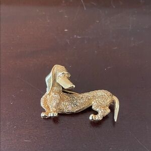 Marcel Boucher Gold Dachshund Brooch